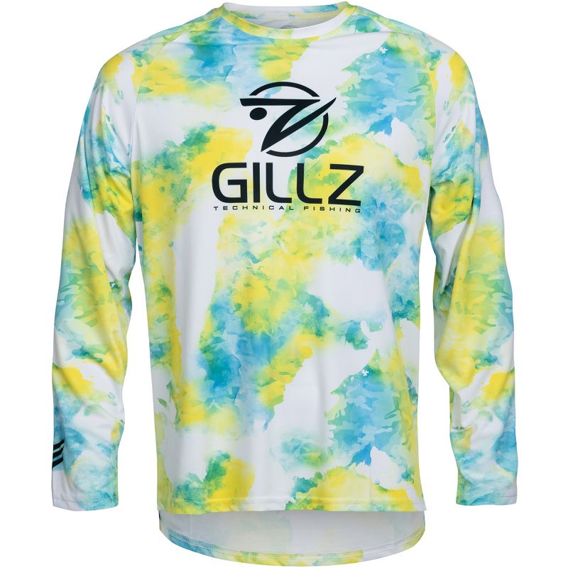 Gillz Contender Series Mahi DPM UV Long Sleeve T-Shirt - Blazing Yellow, 1 of 3