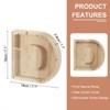 Unique Bargains Wooden Alphabet Money Saving Box Party Decorative Bank - 2 of 4