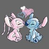 Junior's Women Lilo & Stitch With Angel Couple T-Shirt - 2 of 4