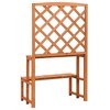 vidaXL Plant Stand with Trellis Orange 27.6"x16.5"x47.2" Solid Firwood - 4 of 4