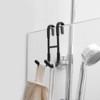 Frameless Bathroom Towel Hook Shower Glass Door Hook Drilling-Free J-Hook Stainless Steel Robe Hook - 3 of 4
