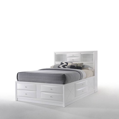 Acme Furniture 91" Queen Ireland Bed White - image 1 of 4