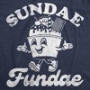 Womens Funny T Shirts Sunday Fundae Sarcastic Ice Cream Graphic Tee For Ladies - Crazy Dog Women's T Shirt - 2 of 4