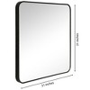 Americanflat - 31x31 Black Framed Square Shaped Mirror with Metallic Accent for Bedroom Living Room Bathroom - 4 of 4