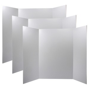 Ghostline® Foam Presentation Board, White, 1/2" Faint Grid 28" x 22", Pack of 3 - 1 of 4