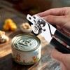 Unique Bargains Portable Can Opener Handheld 3-in-1 Can Opener Bottle Opener PP Iron Silver Tone Black 2.09"x7.48" 1Pc - 2 of 4