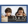 PosterPalooza | Photo Size Classic Modern Blue Frame - UV Acrylic, Foam Board Backing, Hanging Hardware - 2 of 4