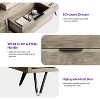 Elegant Black Dresser for Bedroom with 8 Drawers & Open Shelf - 55 Inch TV Stand - 3 of 4