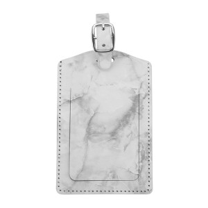 Unique Bargains Marble Pattern Luggage Tag 1 Pc - 1 of 4