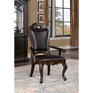 CAVINAS 23" Chateau De Ville Dining Chairs,Set of 2,Luxury Traditional Chairs with/without Armrest,Formal Dining Room Chairs,Vintage - 1 of 4