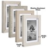 Americanflat 5x7 Picture Frame Set of 4 - Use Picture Frame with Mat or 5x7 Frame Without Mat - Rustic Picture Frames with Textured Engineered Wood - 4 of 4