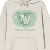 Harry Potter Book Quill & Quidditch Equipment Long Sleeve Adult Sand Hooded Sweatshirt - 2 of 4