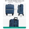 Underseater Carry On Luggage Airline Approved with Spinner Wheels, 16 Inch Small Luggage - 3 of 4