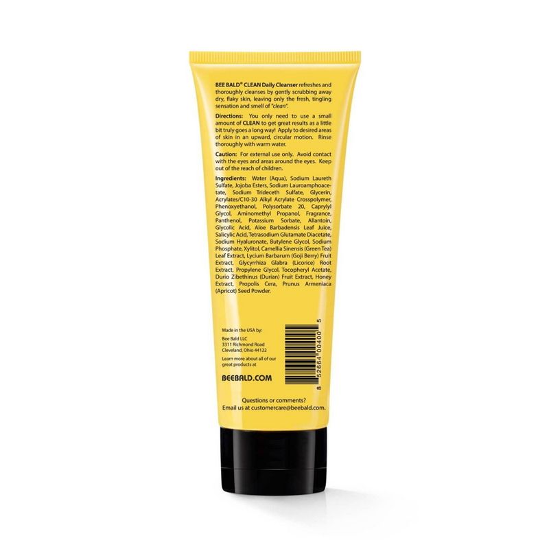Bee Bald Clean Head and Face Daily Cleanser - 4 fl oz, 3 of 7