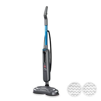 BISSELL SpinWave SmartSteam Mop - 3712: Electric Floor Steamer with LED Lights & Removable Tank, 25ft Cord