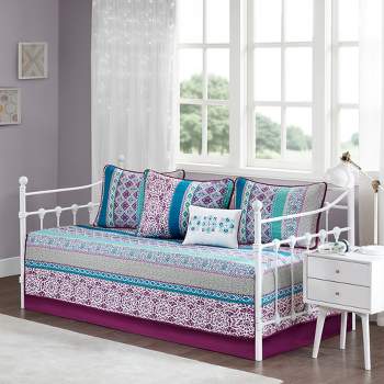 6pc Callie Daybed Cover Set Purple