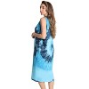 Just Love Womens Nightgown - Sleeveless Henley Oversized Sleepwear Gown - 2 of 3