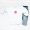 S.W.Smiley Patchwork Flower Hearts - Women's Graphic Sweatshirt - 2 of 4