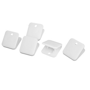 Unique Bargains Durable Material Strong Grip Easy to Hang Up & Save Space Versatile Uses Bag Clips White 5 Pcs - 1 of 4