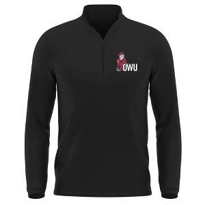 Men's Ohio Wesleyan University Adult Active Sport 1/4 Zip Pullover Left Chest Logo - 1 of 4