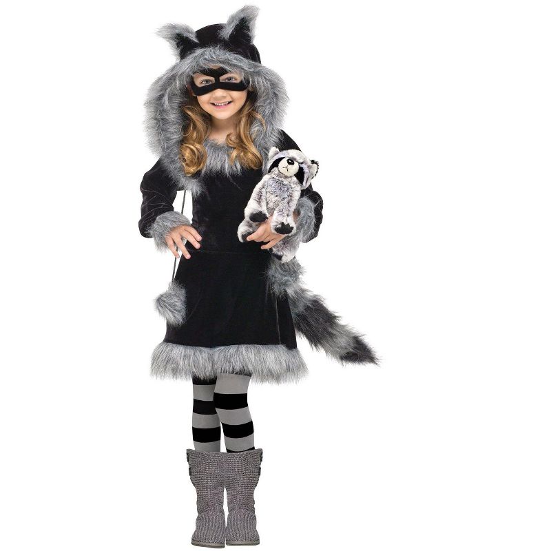 Fun World Sweet Raccoon Toddler Costume, 3T-4T, 1 of 2