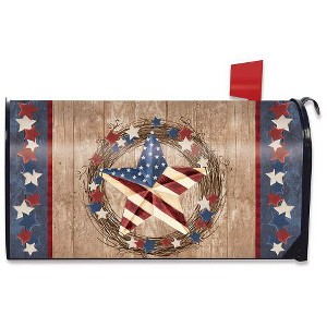 Briarwood Lane Americana Barnstar Patriotic Large Mailbox Cover P - 1 of 2