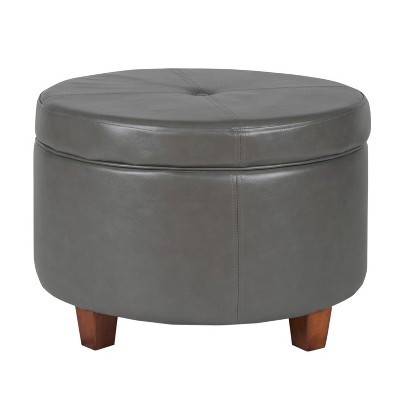 target round storage ottoman