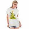 Holiday Christmas Tree Holly Jolly Womens Graphic T Shirt Tees Brisco Brands - 4 of 4