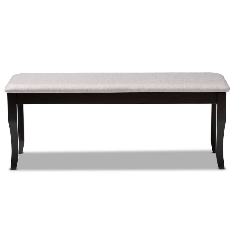 Cornelie Fabric Upholstered Wood Dining Bench - Baxton Studio, 3 of 8
