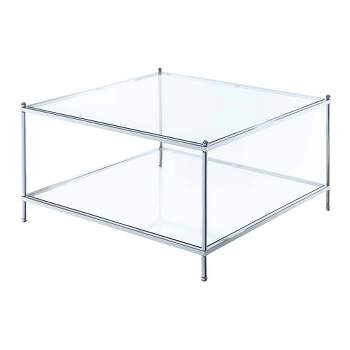 Royal Crest Square Coffee Table Chrome - Breighton Home