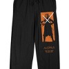 Ahsoka Disney+ Lightsabers Men's Black Sleep Pants - image 2 of 4