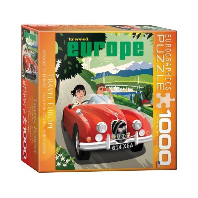 EuroGraphics Travel Europe Jigsaw Puzzle -1000pc