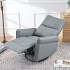 CENGHU Leather Rocking Recliner Chair, 360� Swivel Nursery Rocking Chair, Modern Glider Chair, Single Sofa Chair for Bedroom, Living Room - 4 of 4