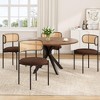 Lirago 47 Inch Rectangular Wood Dining Table for 4-6 People Modern Kitchen Table with Sturdy Metal Frame for Dining Room Kitchen Easy Assembly - 3 of 4