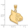 Black Bow Jewelry 10k Yellow Gold Louisville Cardinals NCAA Large Pendant - 2 of 3