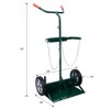 NAYSAYE Dolly Dual Tank Cart 440lbs Capacity Durable Hand Truck for Safe Cylinder Transport, Green, 20"*43"*28" - 3 of 4