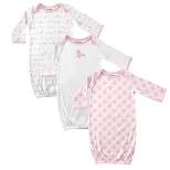 Luvable Friends Baby Girl Cotton Gowns, Bird, 0-6 Months