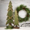 Wooden Oversized Evergreen Green 49"H Wood Set of 3 - 3 of 4