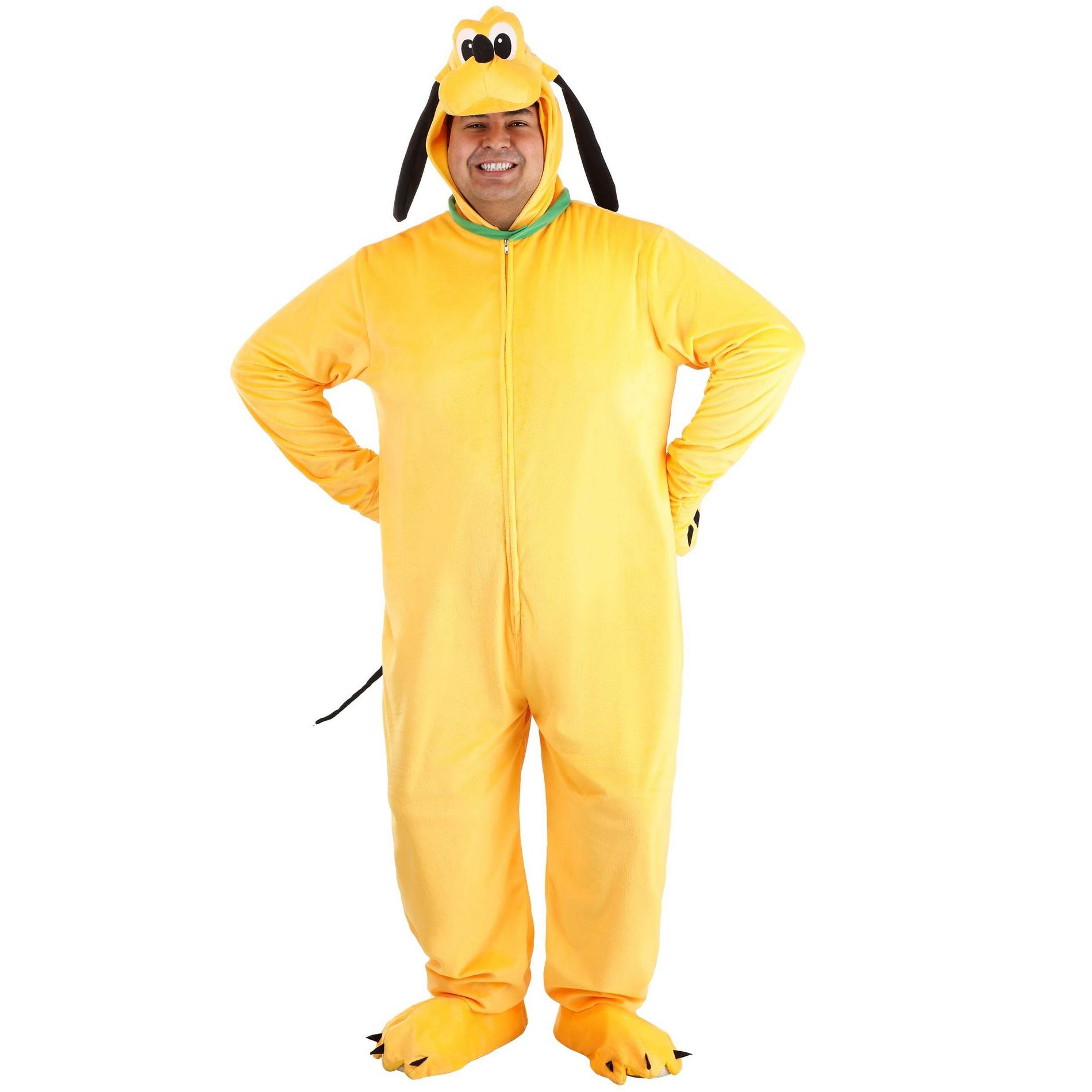 HalloweenCostumes.com 3X Men Disney Plus Size Men's Pluto Costume, black, yellow