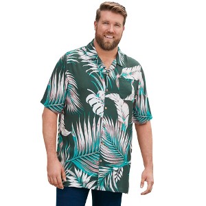 KingSize KS Island Printed Rayon Short-Sleeve Shirt - 1 of 4
