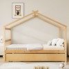 Whisen Twin Size Wooden House Bed with Twin Size Trundle - 2 of 4