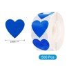 Unique Bargains DIY Crafts Vinyl Self-Adhesive Heart-Shaped Waterproof Sticker 500 Pcs - 2 of 4