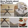 PAGED Extendable Dining Table for 6/8 Person, Modern Kitchen Table with Sintered Stone Tabletop for Living Room, Dining Room, 59" to 83" - 4 of 4