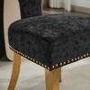 TIRAMISUBEST Mid Century Modern Dining Chairs Set of 2, Upholstered Kitchen Chairs with Nailhead Trim & Gold Steel Legs - 4 of 4