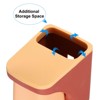Unique Bargains Durable Plastic Magnetic Two-in-One Design No-Punch Installation Toothbrush Holder - 3 of 4