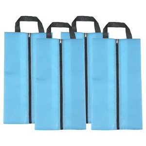 Unique Bargains Waterproof Outdoor Travel Portable Shoes Bags with Zipper 4 Pcs - 1 of 4