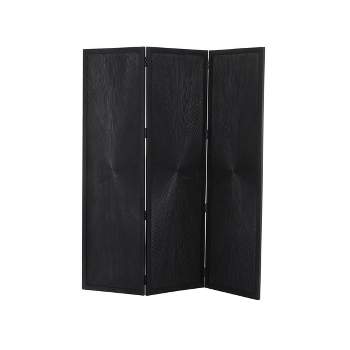 6 Double Sided Burl Wood Pattern Canvas Room Divider Brown - Oriental  Furniture : Target