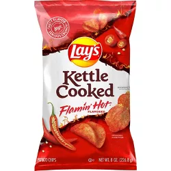 Lays Kettle Cooked Flamin Hot 8oz