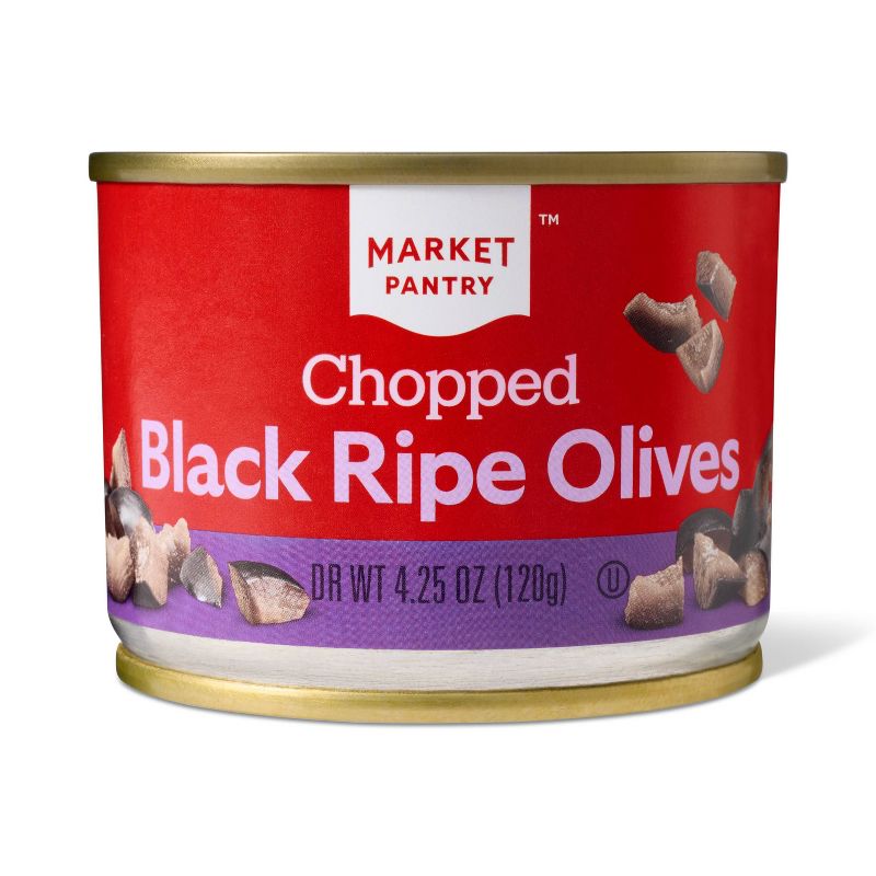 Black Chopped Ripe Olives - 4.25oz - Market Pantry&#8482;, 1 of 4