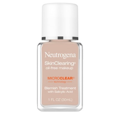 Neutrogena Skin Clearing Oil-Free Liquid Foundation with Salicylic Acid - 20 Natural Ivory - 1 fl oz